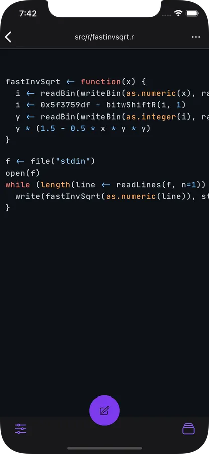 phone displaying the language