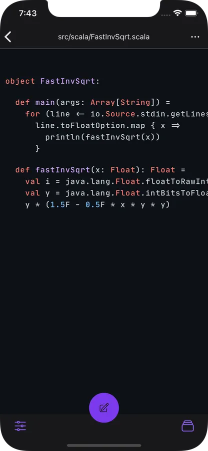 phone displaying the language